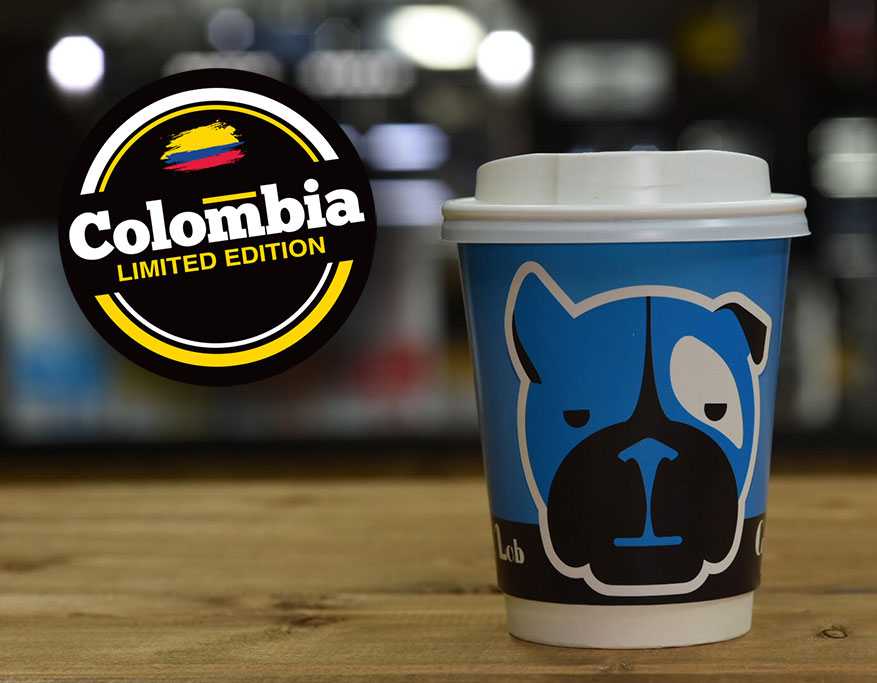 colombia cup with sign